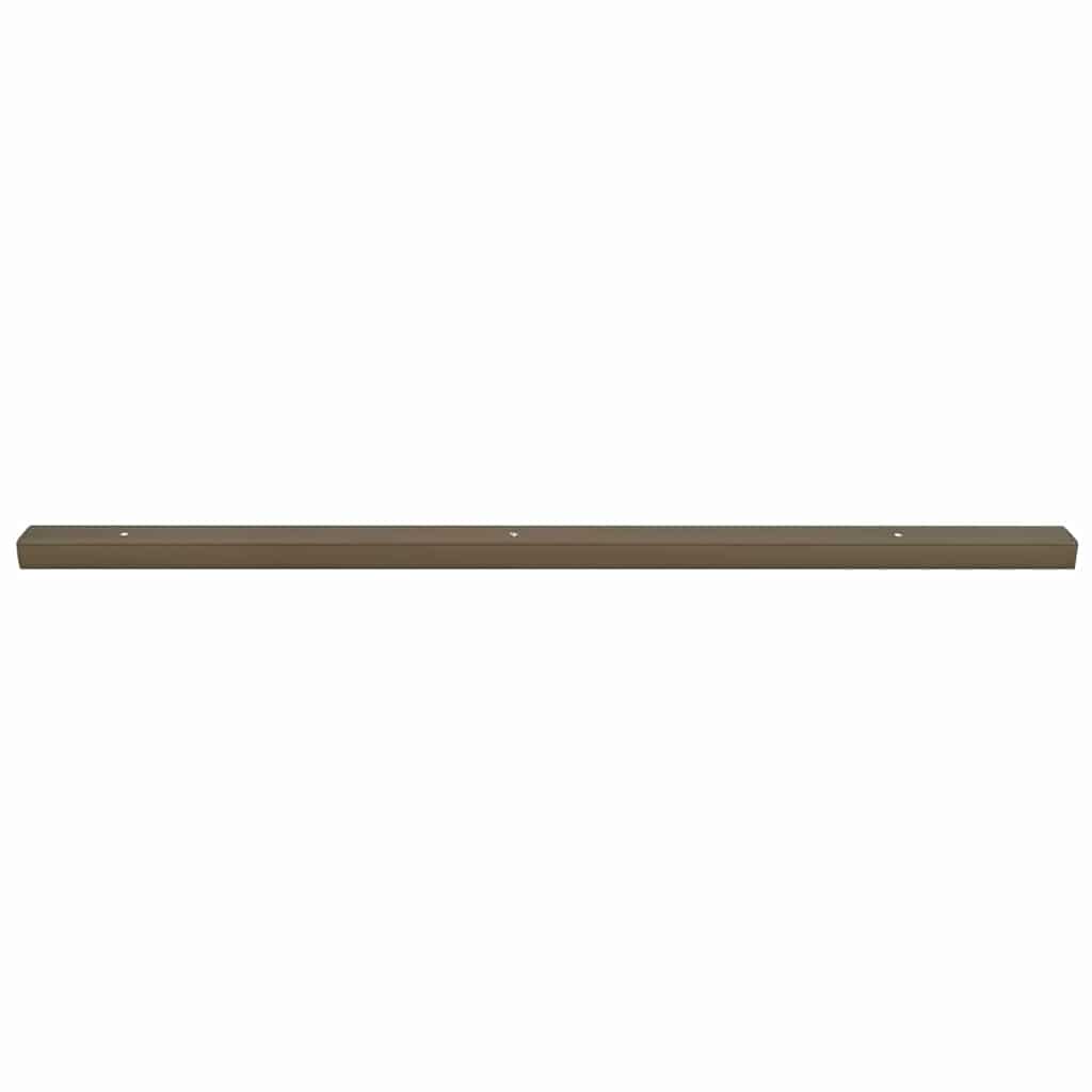 vidaXL Stair Nosings 10 pcs Brown 67 x 3 x 2 cm Aluminium