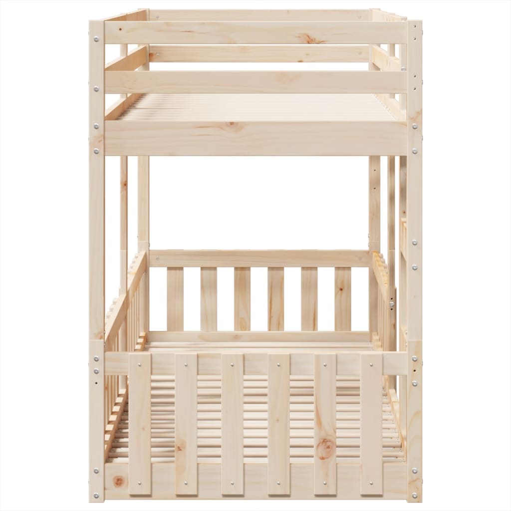vidaXL Bunk Bed 80x200 cm Solid Wood Pine