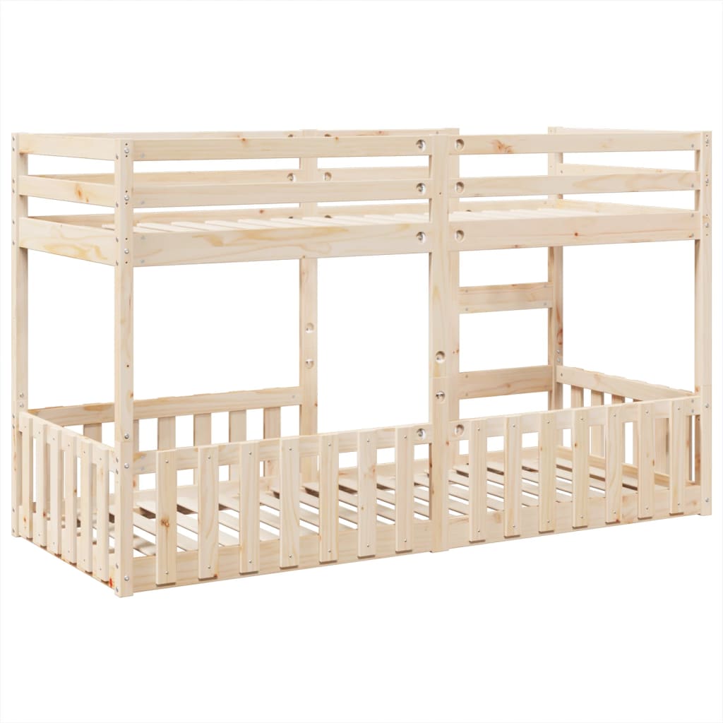 vidaXL Bunk Bed 80x200 cm Solid Wood Pine