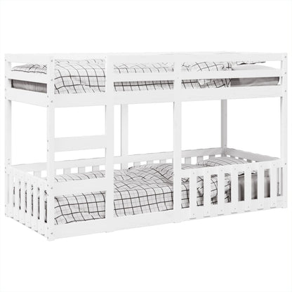 vidaXL Bunk Bed White 80x200 cm Solid Wood Pine