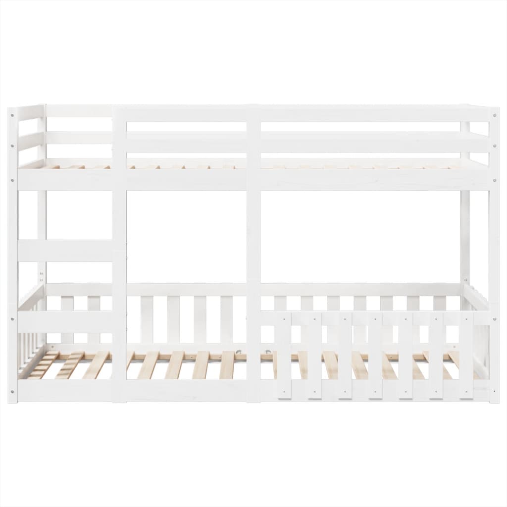 vidaXL Bunk Bed White 80x200 cm Solid Wood Pine