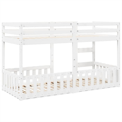 vidaXL Bunk Bed White 80x200 cm Solid Wood Pine