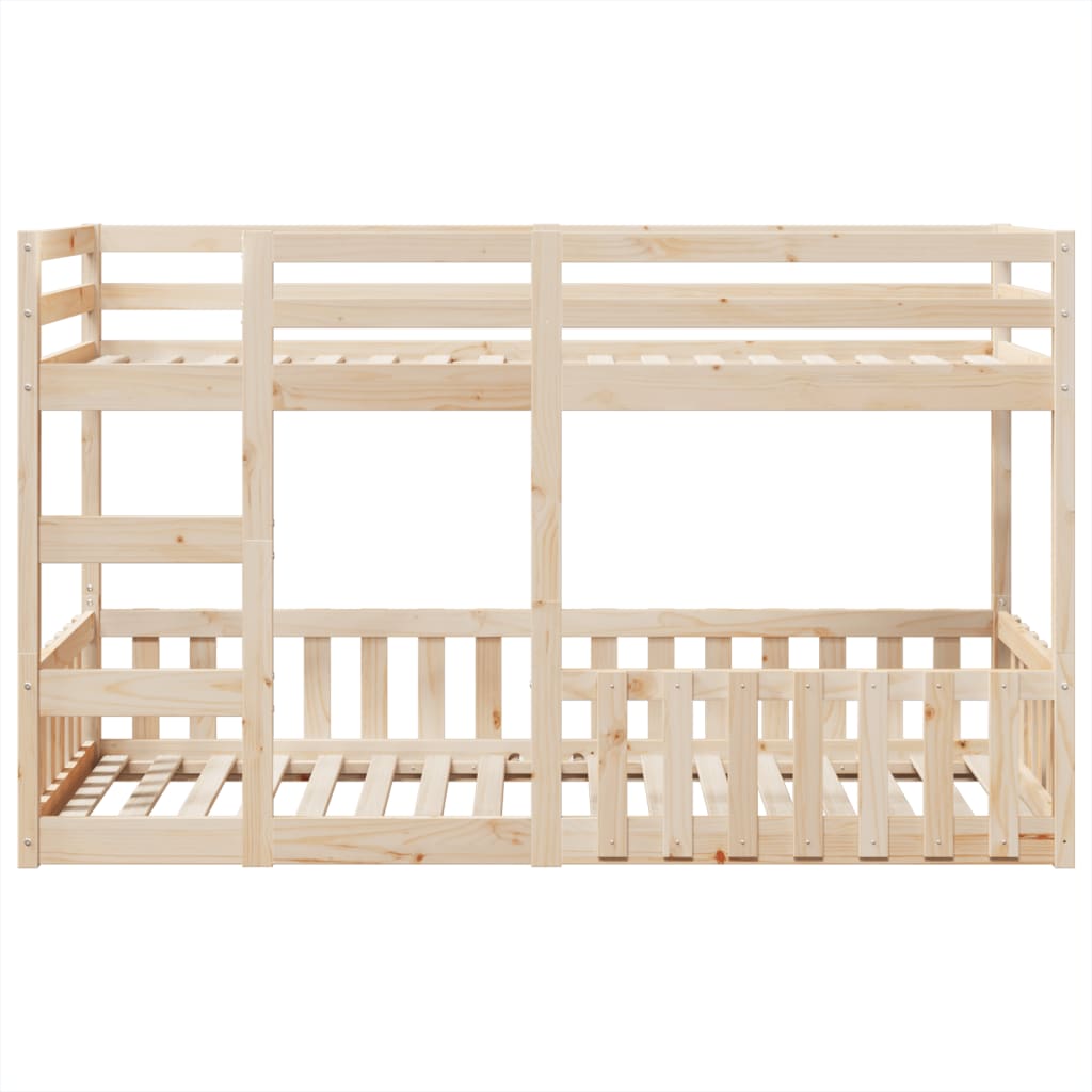 vidaXL Bunk Bed 90x200 cm Solid Wood Pine