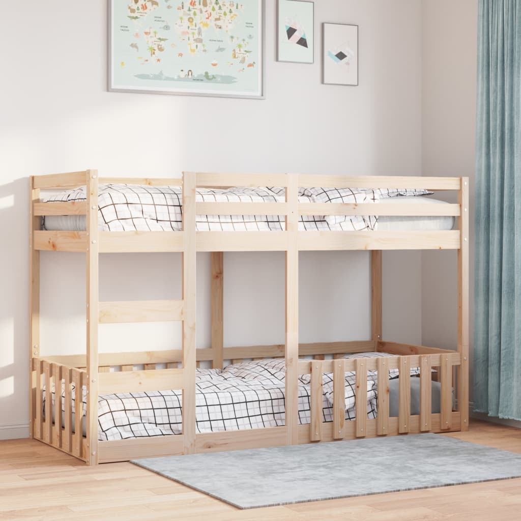 vidaXL Bunk Bed 90x190 cm Solid Wood Pine