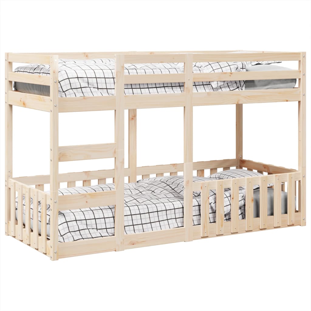 vidaXL Bunk Bed 90x190 cm Solid Wood Pine