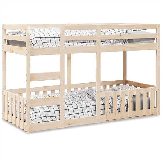 vidaXL Bunk Bed 75x190 cm Solid Wood Pine