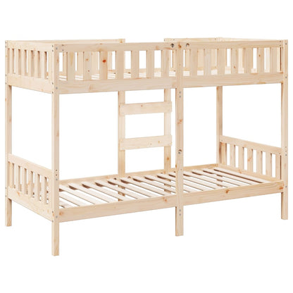 vidaXL Bunk Bed 90x200 cm Solid Wood Pine