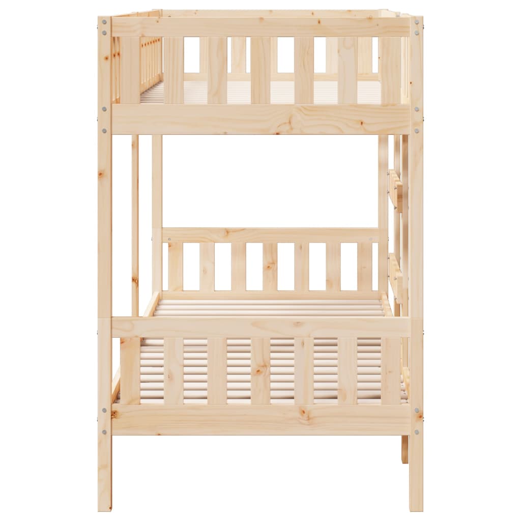 vidaXL Bunk Bed 90x200 cm Solid Wood Pine
