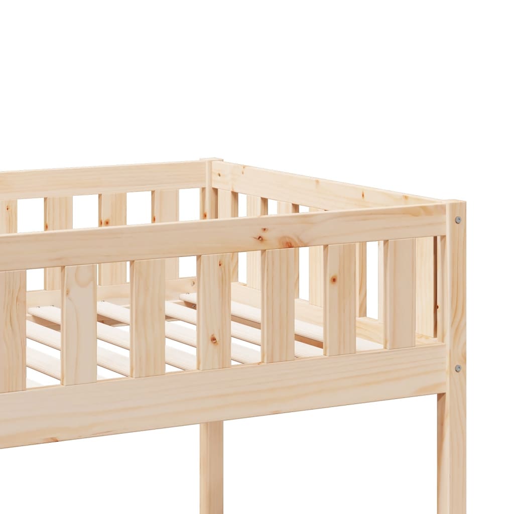 vidaXL Bunk Bed 90x200 cm Solid Wood Pine