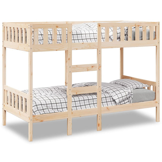 vidaXL Bunk Bed 90x200 cm Solid Wood Pine
