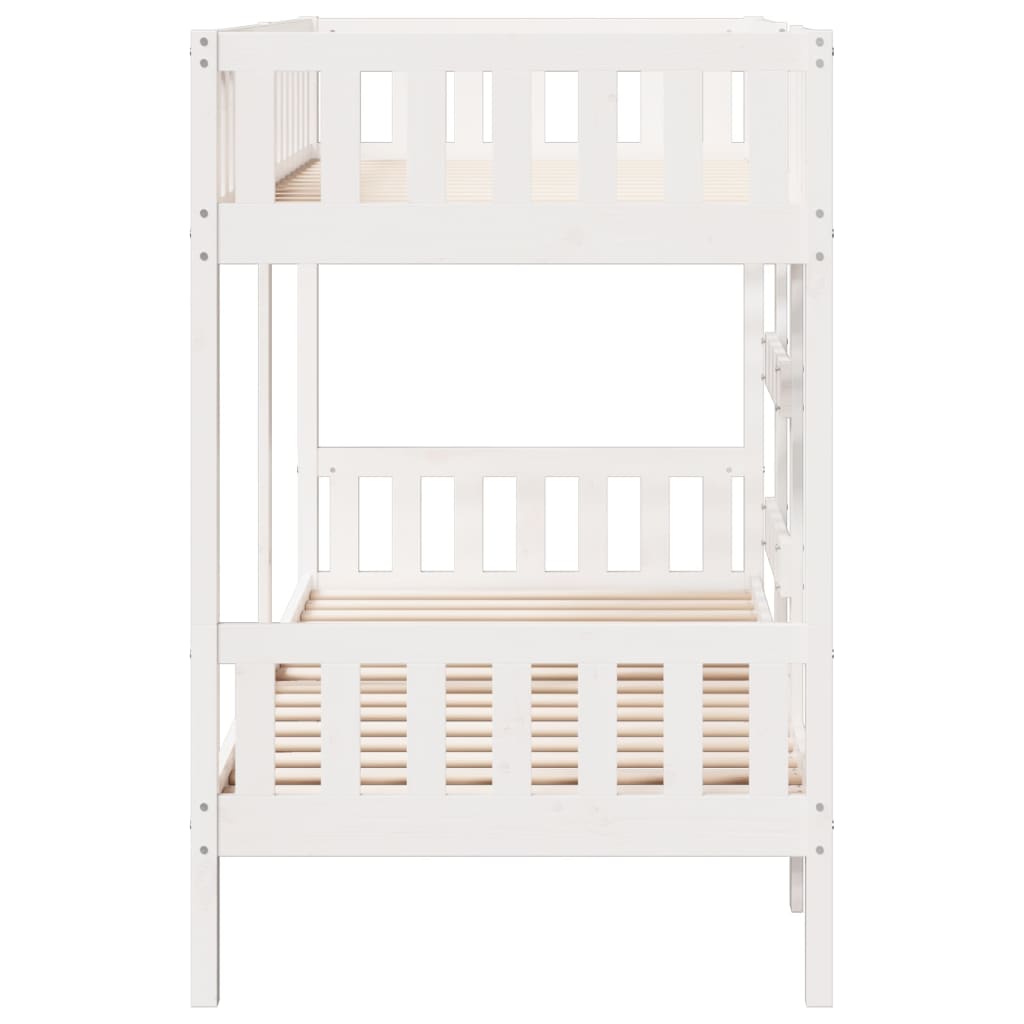 vidaXL Bunk Bed White 90x190 cm Solid Wood Pine