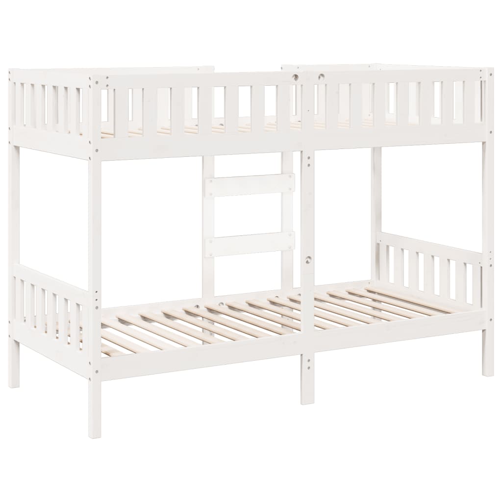 vidaXL Bunk Bed White 90x190 cm Solid Wood Pine