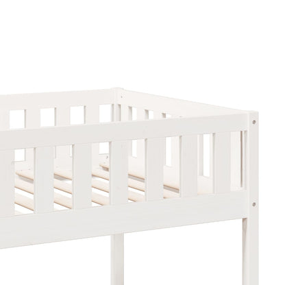 vidaXL Bunk Bed White 90x190 cm Solid Wood Pine