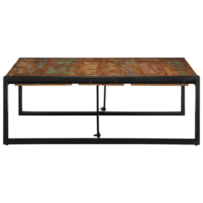 vidaXL Coffee Table Multicolour 100x100x35 cm Solid Wood Reclaimed