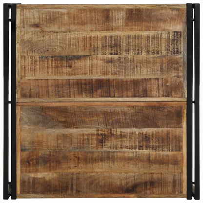 vidaXL Coffee Table 80x80x35 cm Solid Rough Wood Mango