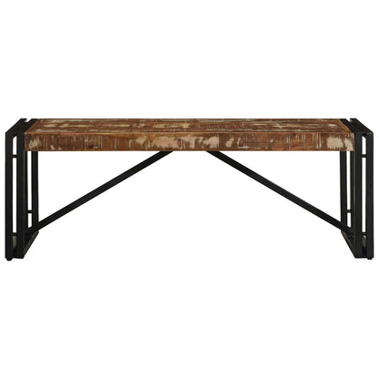 vidaXL Coffee Table Multicolour 100x50x35 cm Solid Wood Reclaimed
