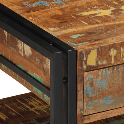 vidaXL Coffee Table Multicolour 90x50x38 cm Solid Wood Reclaimed