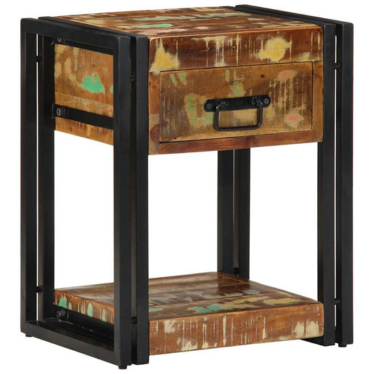 vidaXL Bedside Cabinet 2 pcs 40 x 35 x 50 cm Solid Reclaim Wood