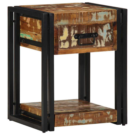 vidaXL Bedside Cabinet 2 pcs 40 x 35 x 50 cm Solid Reclaim Wood