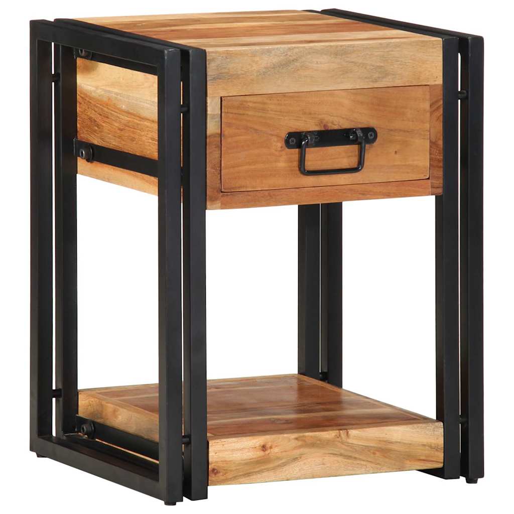 vidaXL Bedside Cabinet 2 pcs Brown 40 x 35 x 50 cm Solid Acacia Wood
