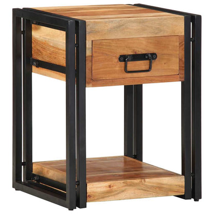 vidaXL Bedside Cabinet 2 pcs Brown 40 x 35 x 50 cm Solid Acacia Wood