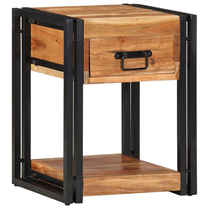 vidaXL Bedside Cabinet 2 pcs Brown 40 x 35 x 50 cm Solid Acacia Wood