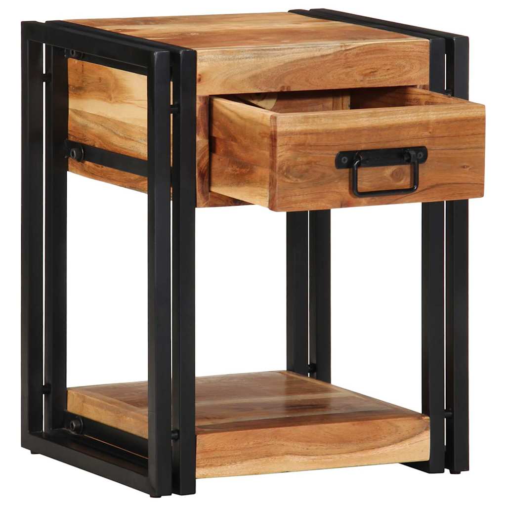 vidaXL Bedside Cabinet 2 pcs Brown 40 x 35 x 50 cm Solid Acacia Wood