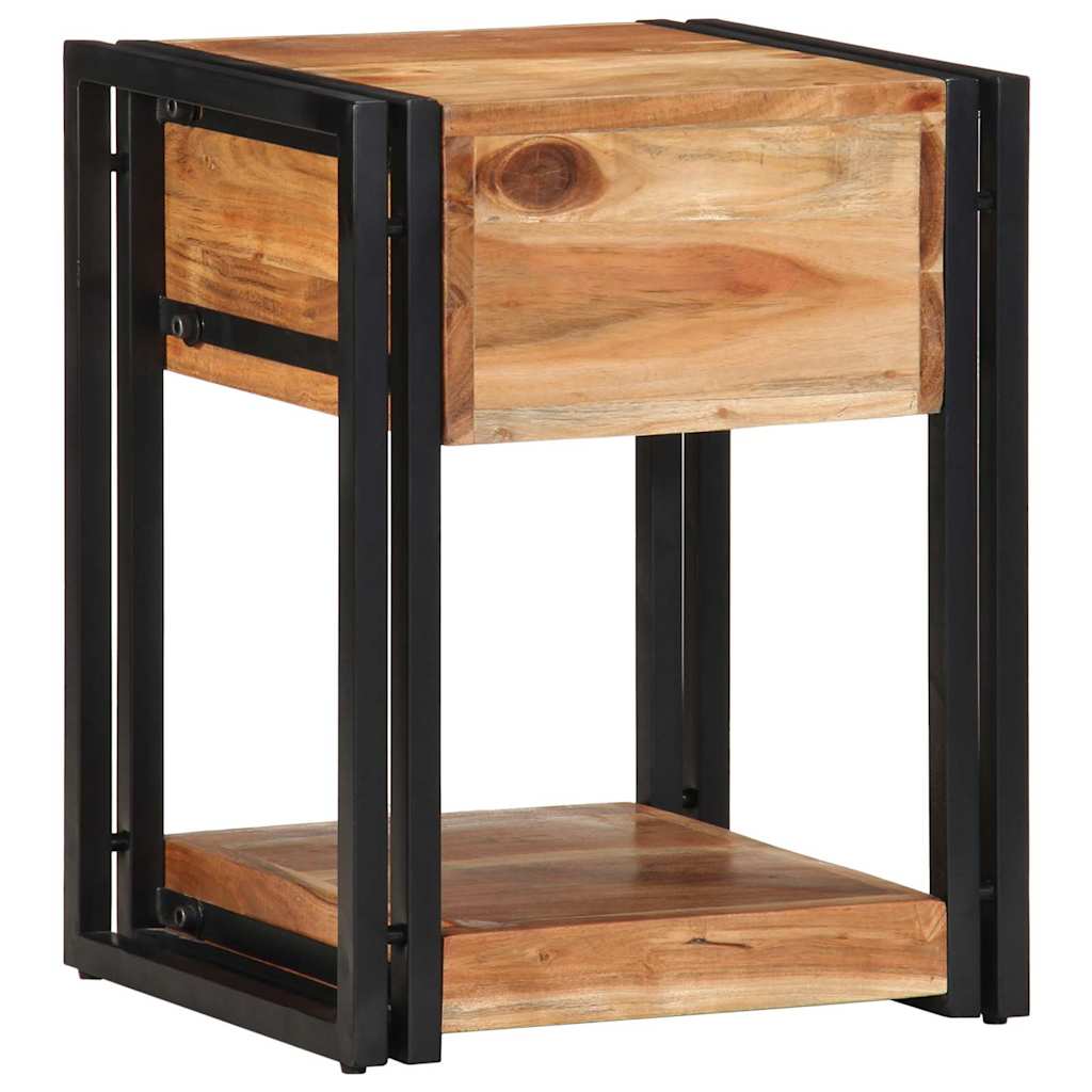 vidaXL Bedside Cabinet 2 pcs Brown 40 x 35 x 50 cm Solid Acacia Wood
