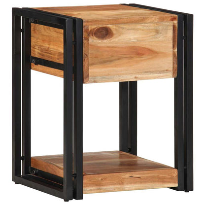 vidaXL Bedside Cabinet 2 pcs Brown 40 x 35 x 50 cm Solid Acacia Wood