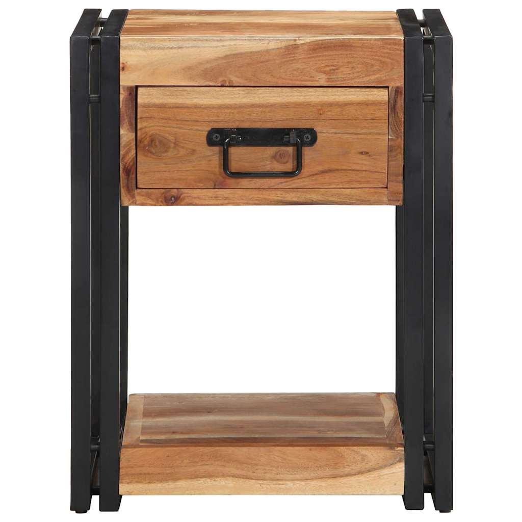 vidaXL Bedside Cabinet 2 pcs Brown 40 x 35 x 50 cm Solid Acacia Wood