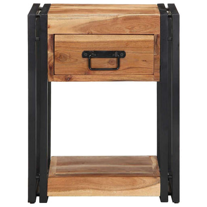 vidaXL Bedside Cabinet 2 pcs Brown 40 x 35 x 50 cm Solid Acacia Wood