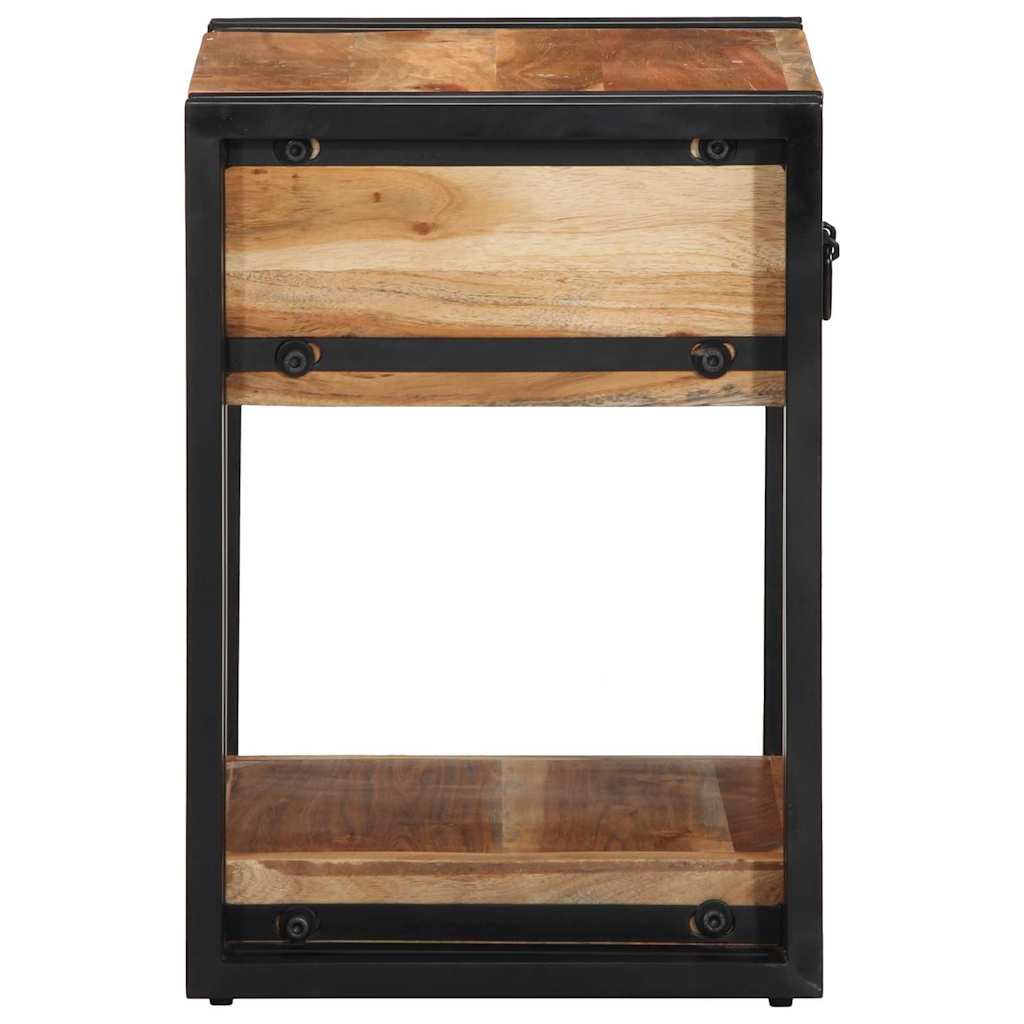 vidaXL Bedside Cabinet 2 pcs Brown 40 x 35 x 50 cm Solid Acacia Wood