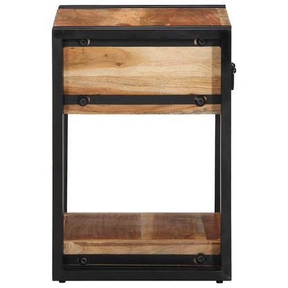 vidaXL Bedside Cabinet 2 pcs Brown 40 x 35 x 50 cm Solid Acacia Wood