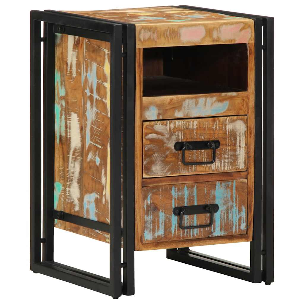 vidaXL Bedside Cabinet 40x40x59 cm Solid Wood Reclaimed