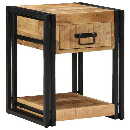 vidaXL Bedside Cabinets 2 pcs 40x40x50 cm Solid Rough Wood Mango