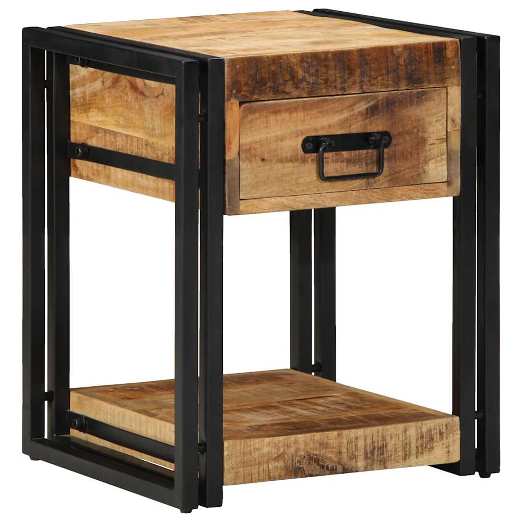 vidaXL Bedside Cabinets 2 pcs 40x40x50 cm Solid Rough Wood Mango