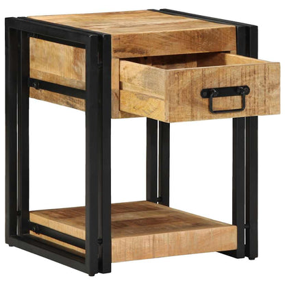 vidaXL Bedside Cabinets 2 pcs 40x40x50 cm Solid Rough Wood Mango