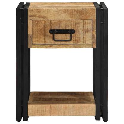 vidaXL Bedside Cabinets 2 pcs 40x40x50 cm Solid Rough Wood Mango