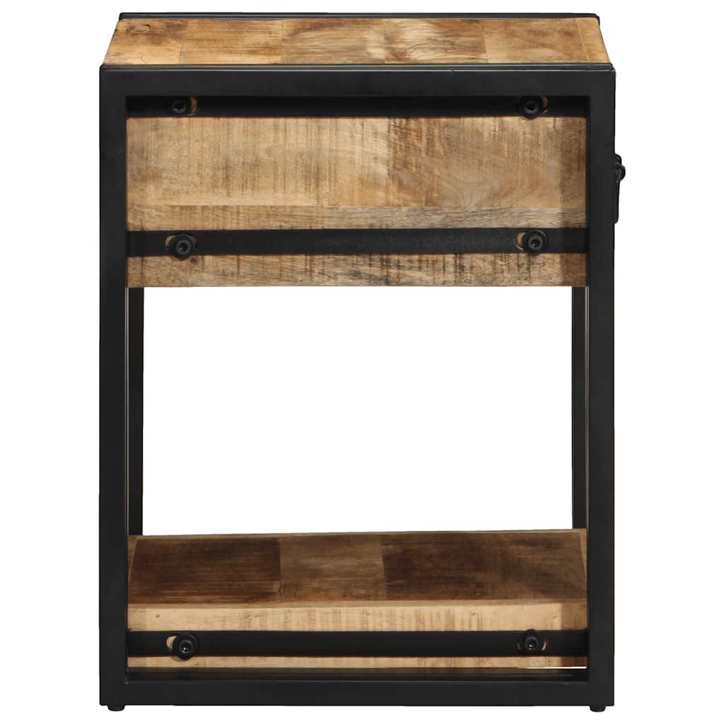 vidaXL Bedside Cabinets 2 pcs 40x40x50 cm Solid Rough Wood Mango