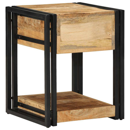 vidaXL Bedside Cabinets 2 pcs 40x40x50 cm Solid Rough Wood Mango