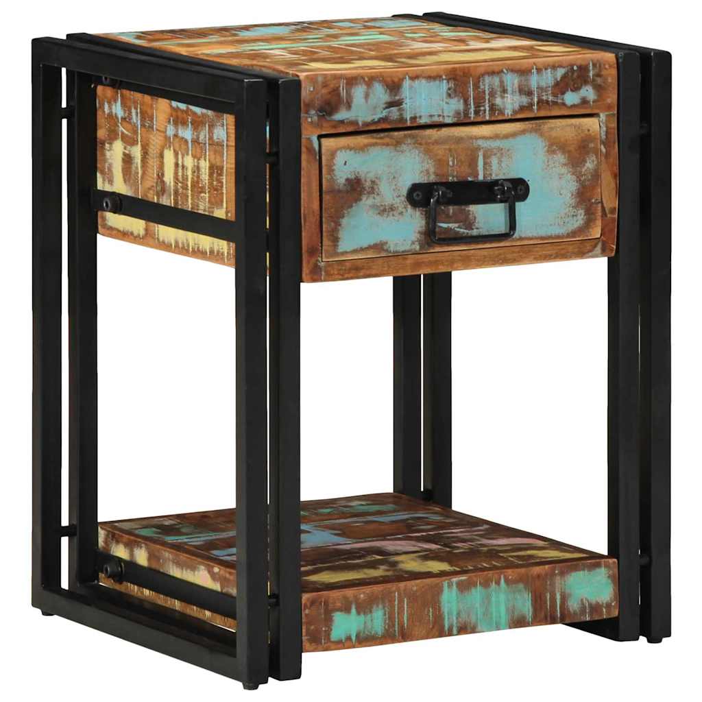 vidaXL Bedside Cabinet 2 pcs 40 x 40 x 50 cm Solid Reclaim Wood