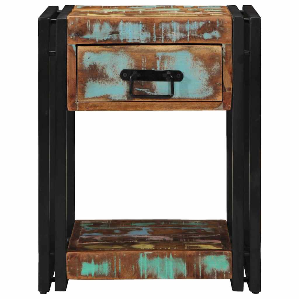 vidaXL Bedside Cabinet 2 pcs 40 x 40 x 50 cm Solid Reclaim Wood