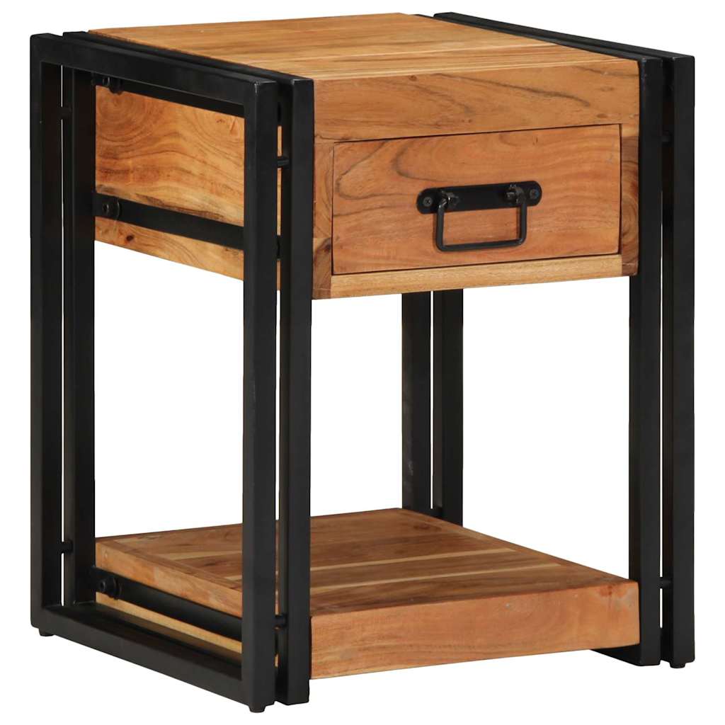 vidaXL Bedside Cabinet Brown 40 x 40 x 50 cm Solid Acacia Wood