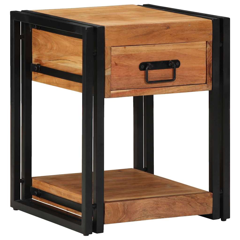 vidaXL Bedside Cabinet Brown 40 x 40 x 50 cm Solid Acacia Wood