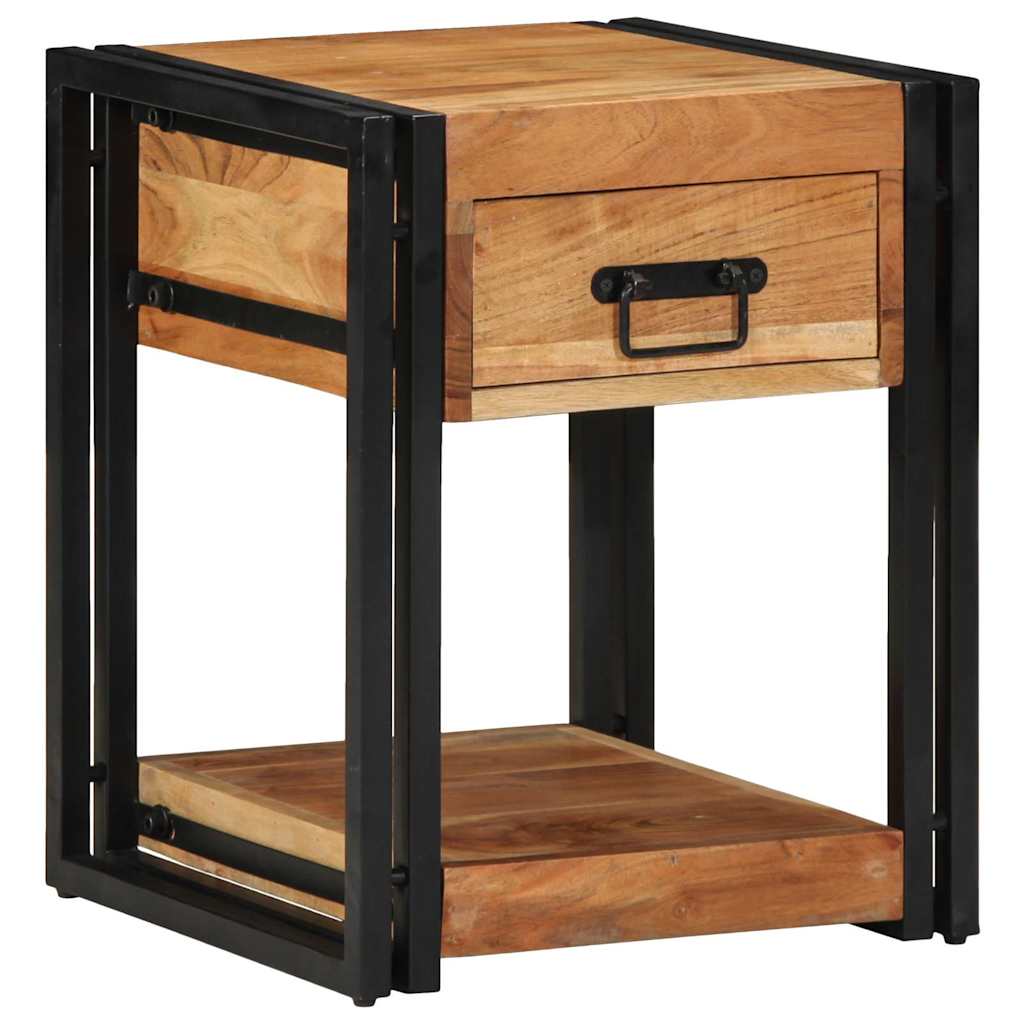 vidaXL Bedside Cabinet Brown 40 x 40 x 50 cm Solid Acacia Wood