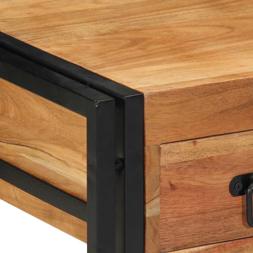vidaXL Bedside Cabinet 2 pcs Brown 40 x 40 x 50 cm Solid Acacia Wood