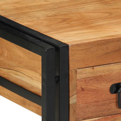 vidaXL Bedside Cabinet 2 pcs Brown 40 x 40 x 50 cm Solid Acacia Wood