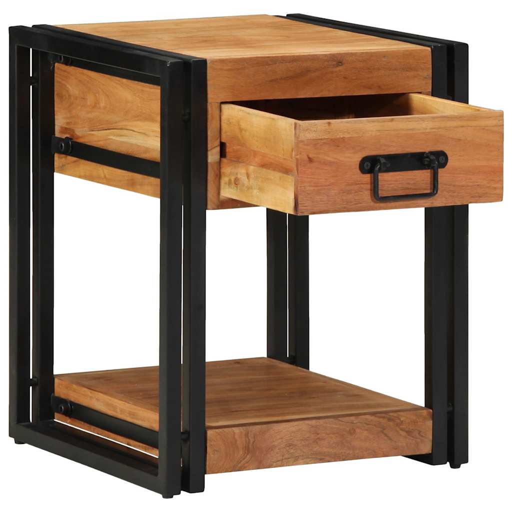 vidaXL Bedside Cabinet 2 pcs Brown 40 x 40 x 50 cm Solid Acacia Wood