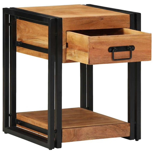 vidaXL Bedside Cabinet 2 pcs Brown 40 x 40 x 50 cm Solid Acacia Wood