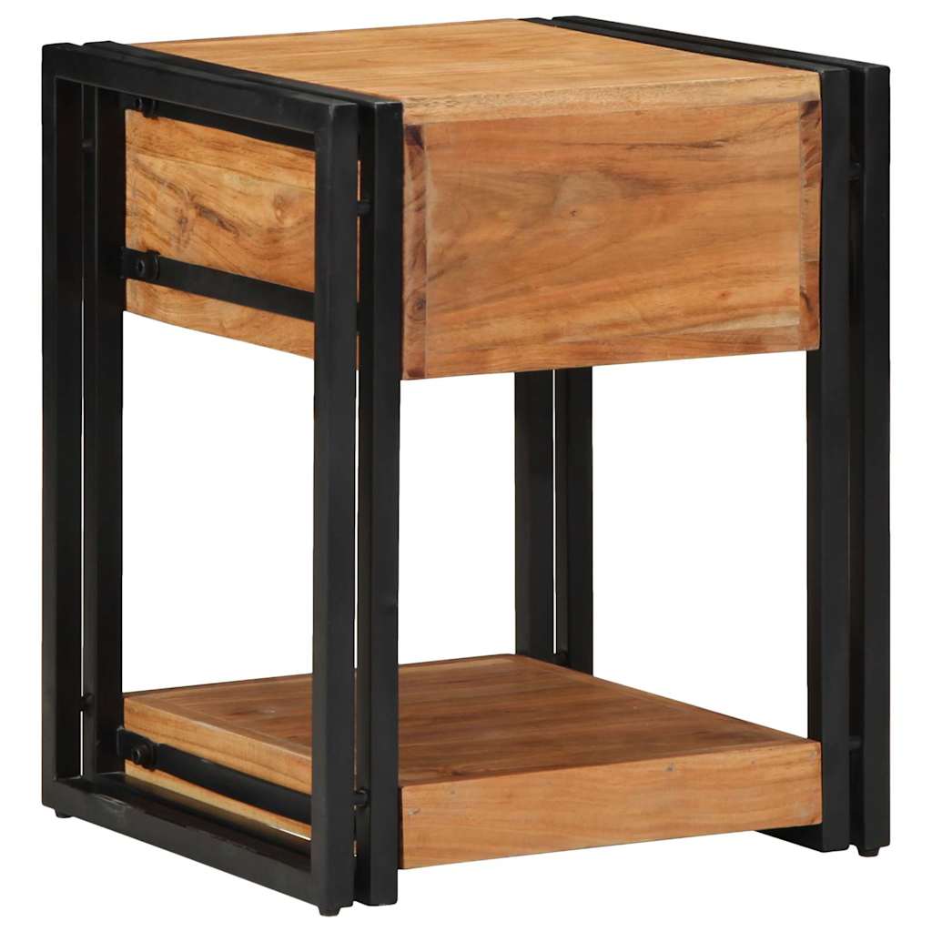 vidaXL Bedside Cabinet 2 pcs Brown 40 x 40 x 50 cm Solid Acacia Wood